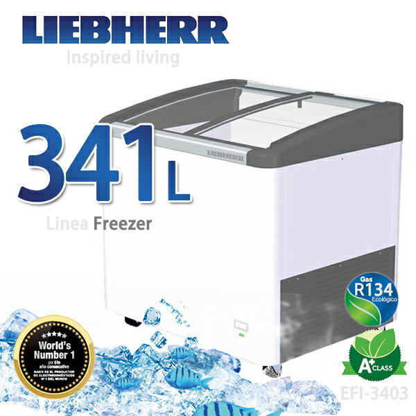 <br/><br/>  LIEBHERR德國利勃 341L弧形玻璃冷凍櫃【EFI-3403】<br/><br/>