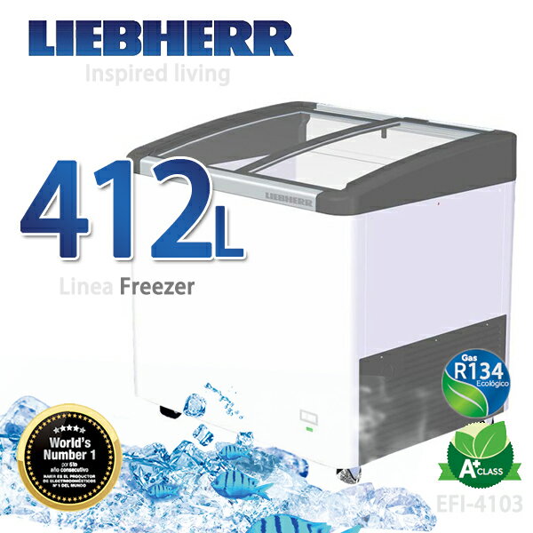 <br/><br/>  LIEBHERR德國利勃 412L弧形玻璃冷凍櫃【EFI-4103】<br/><br/>