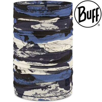 Buff 舒適印花 135 gsm 美麗諾羊毛頭巾 138851-707 藍脈山嵐