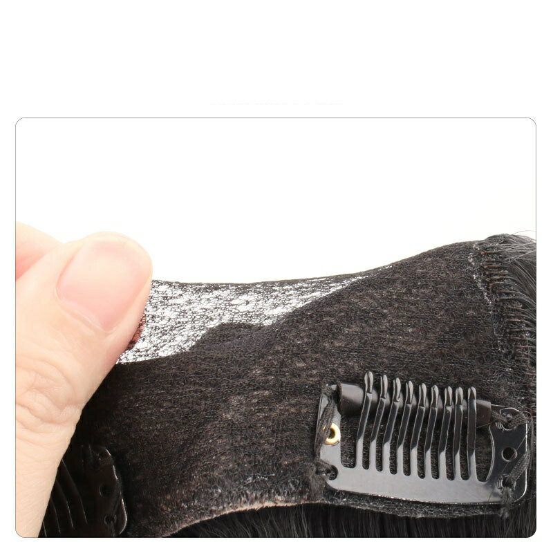 現貨+預購 女真髮髮片補髮塊透氣假髮片輕量假髮免打理隱形增髮量假髮接髮-前額補髮2色74jg13【獨家進口】【米蘭精品】 2