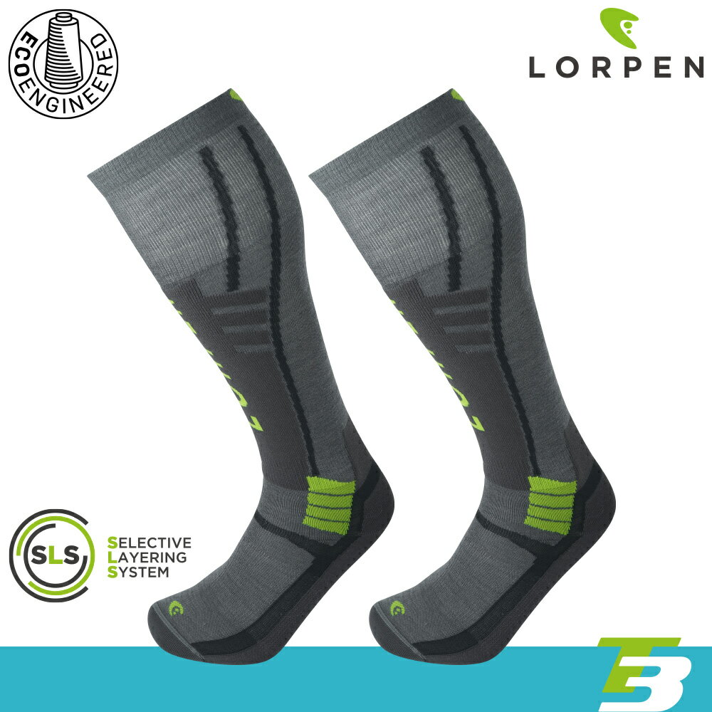 Lorpen T3 男 美麗諾羊毛滑雪襪 ECO S3SLME / 城市綠洲 (毛襪 雪襪 保暖襪 羊毛襪)