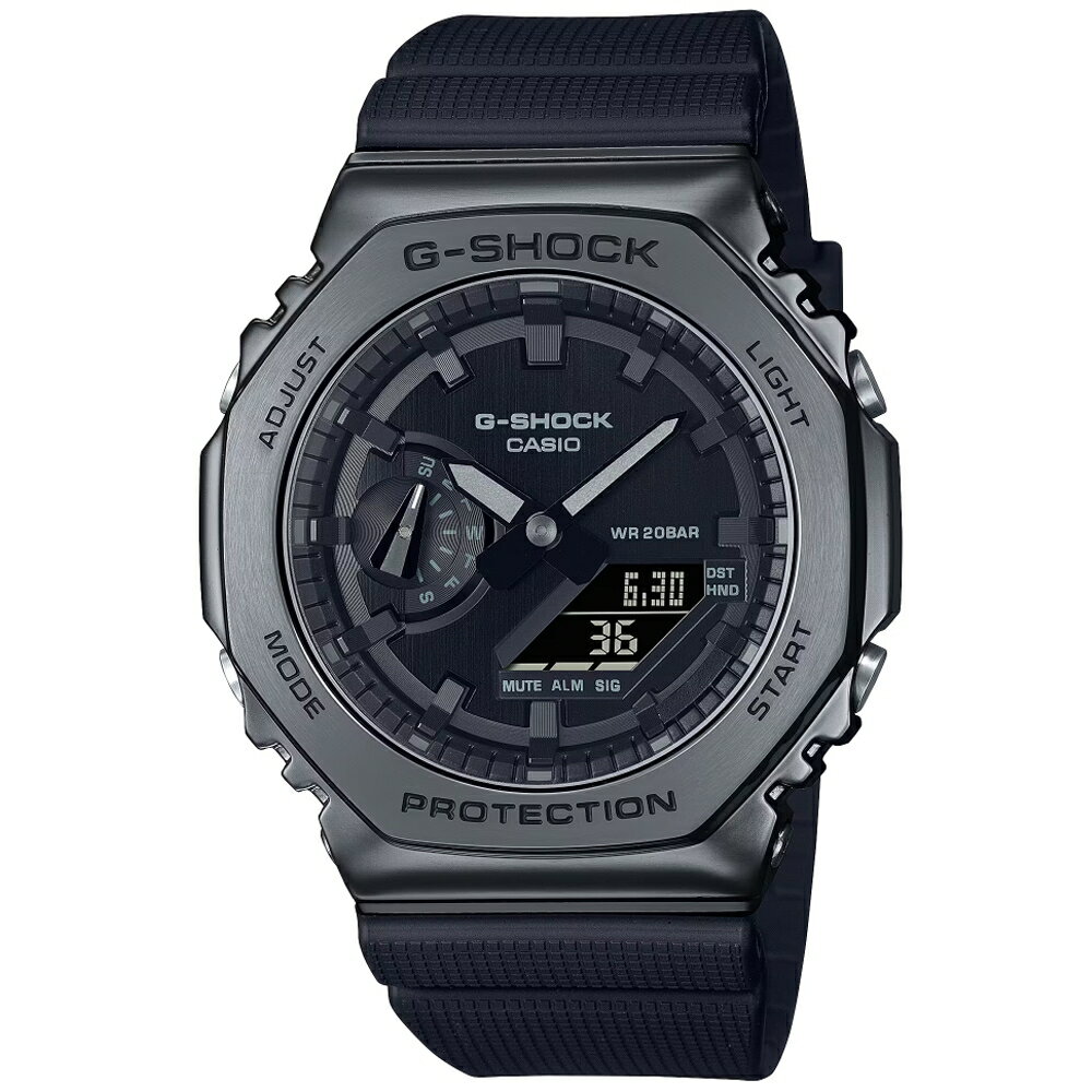 送禮首選★CASIO卡西歐 G-SHOCK 深海藍 金屬錶殼 八角型錶殼/GM-2100BB-1A 附提袋【全館滿額折價★APP下單點數4倍送】線上購買享 實體門市同步服務