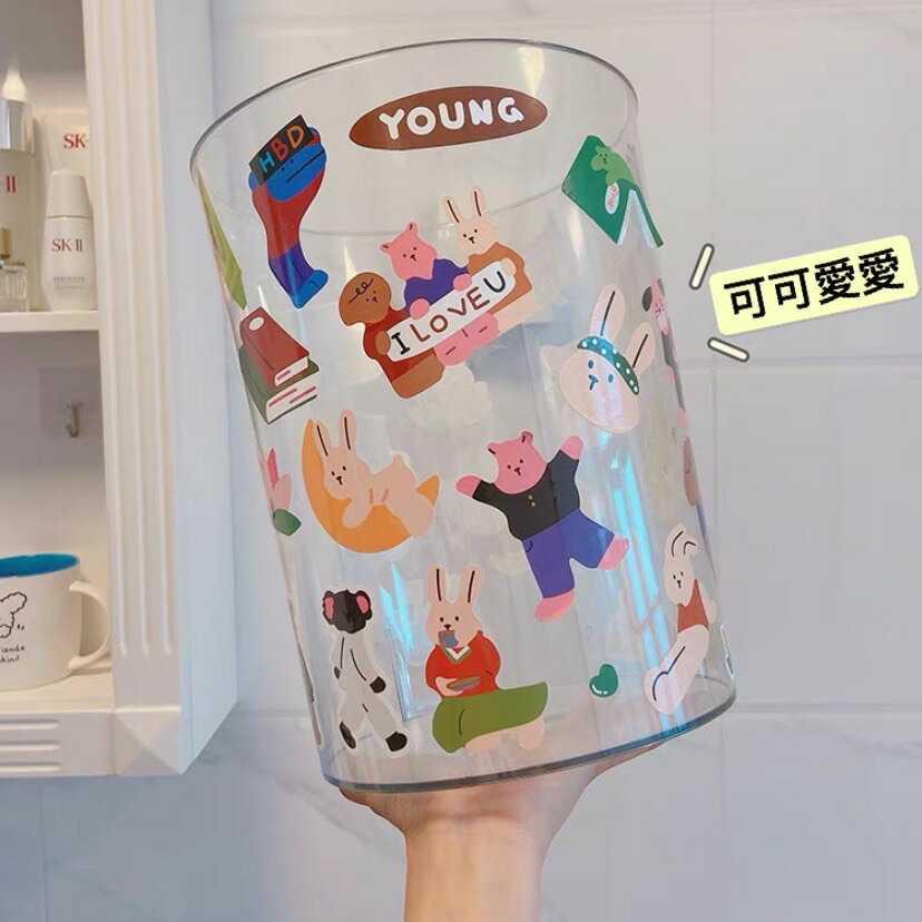 透明垃圾桶-創意垃圾桶/壓克力垃圾桶/廚房家用辦公室垃圾桶