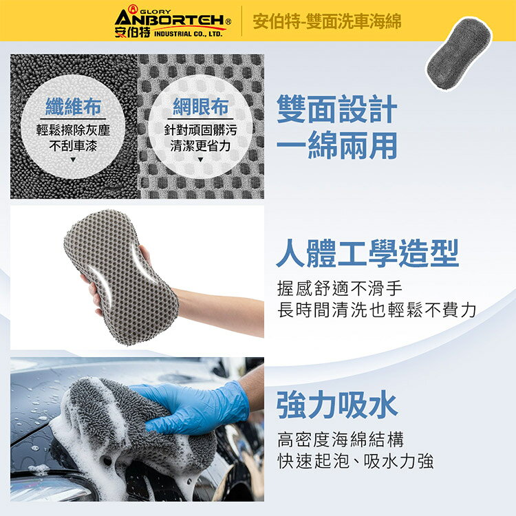 【安伯特】極淨洗車工具組合(超值9件組) 洗車用具/洗車用品/自助洗車 7
