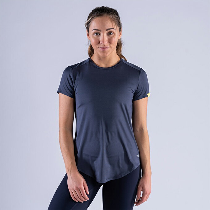 ｜享趣戶外｜《CLN Athletic》Lucy WS T-SHIRT 長版短袖排汗衣(女)灰藍