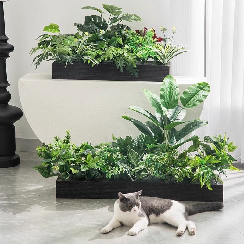 免運 公司貨 仿真花擺件 裝飾品 假花 盆栽 裝飾花藤 模擬綠植造景景觀佈置戶外花箱假植物裝飾室內假花仿真花擺設庭院