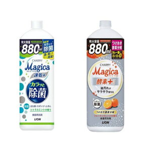 日本【LION】CHARMY Magica 超大瓶洗碗精880ml(除菌/柑桔)