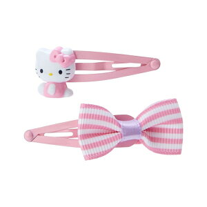 【震撼精品百貨】Hello Kitty 凱蒂貓~日本三麗鷗SANRIO KITTY造型鐵髮夾2入組(粉蝴蝶結款)*48856