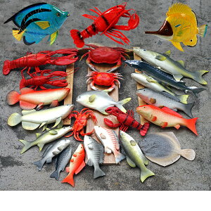 仿真魚海鮮淡水魚模型龍蝦裝飾假魚熱帶魚道具螃蟹玩具櫥窗攝影