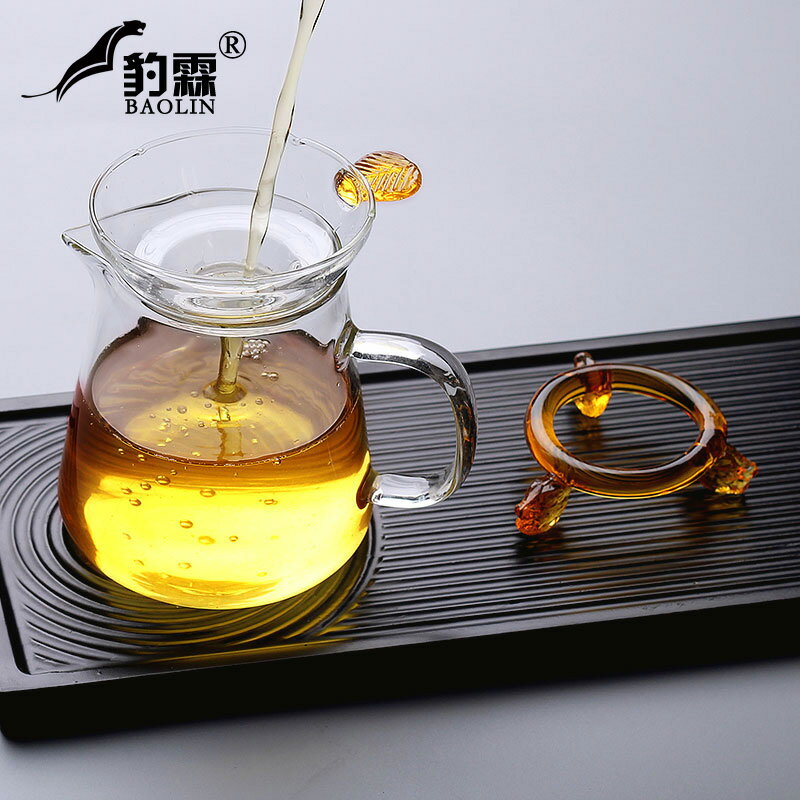 豹霖玻璃茶漏網茶濾茶具配件泡茶器濾茶器漏斗茶隔茶葉創意過濾器