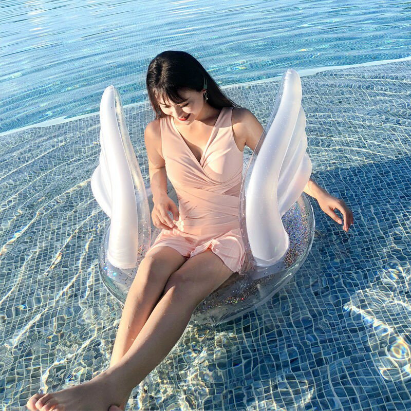 游泳圈 救生圈 氣球 加厚游泳圈成人男女網紅拍照神器充氣坐騎圈救生圈泳圈兒童腋下圈【MJ20803】