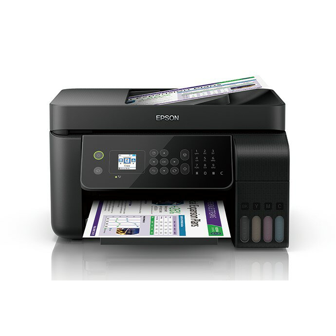 EPSON L5190 A4高速雙網傳真機種 企業列印首選(列印/影印/掃描/傳真/WiFi) 可透過LINE輕鬆列印 連續供墨印表機