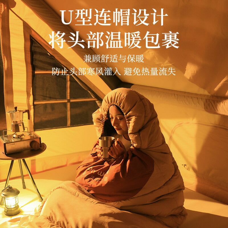 限時減免！免運 睡袋 露營袋 印花睡袋 睡袋成人戶外露營睡袋大人冬季冬天加厚辦公室防寒被子四季通用源八折下殺 打骨折 可開發票 加客服賴享受巨額減免金牌保障
