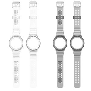 【一體式矽膠錶帶】Google Pixel Watch 1/2 通用 手錶 手環 錶帶+保護殼 防摔 腕帶 替換帶
