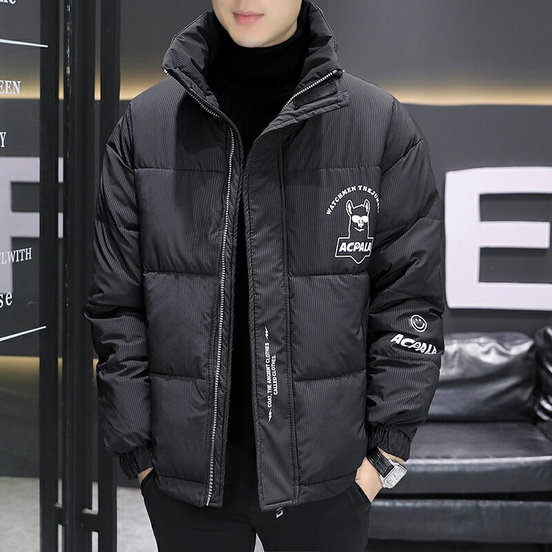男士棉衣冬季外套加厚保暖立領韓版潮流羽絨棉服潮牌工裝寬松棉襖