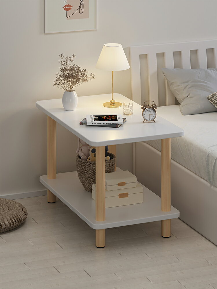 床頭桌臥室床頭柜ins迷你小型床邊桌簡約現代柜出租房簡易置物架