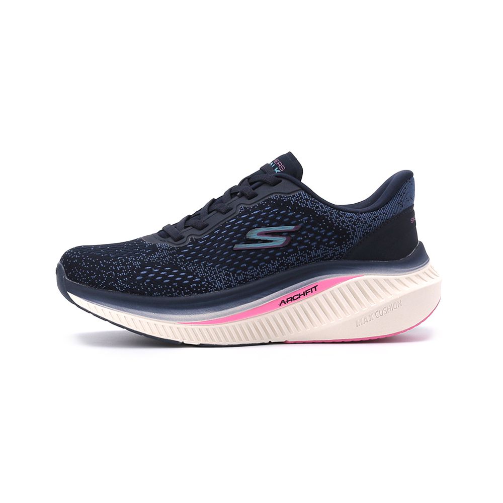 SKECHERS MAX CUSHIONING ARCH FIT 寬楦運動健走鞋 藍 125581WNVPR 女鞋