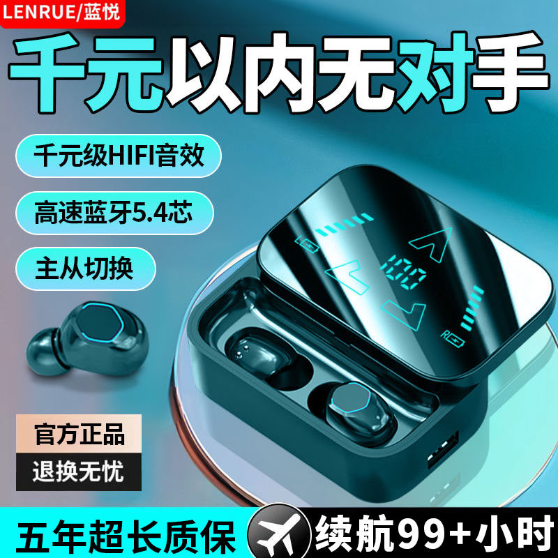 【藍悅正品】藍牙耳機無線2025新款超長續航運動降噪安卓蘋果通用—貼心優衣家居