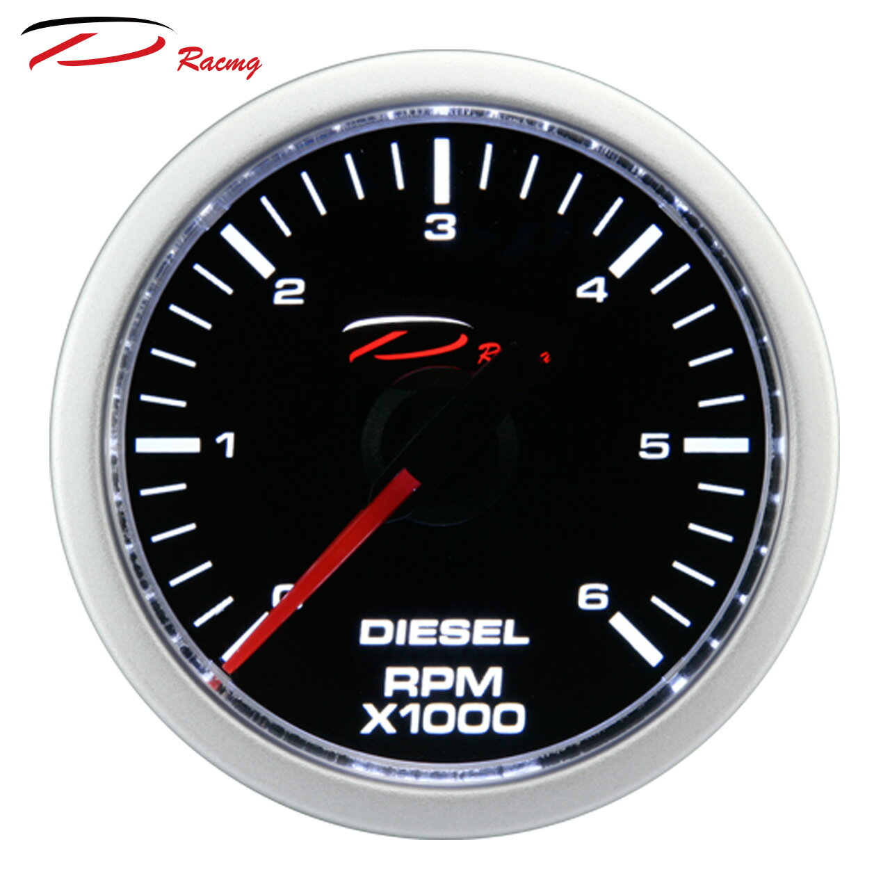 【D Racing三環錶/改裝錶】CSM入門款系列 單白光 52mm 電子式排溫錶,，排氣管溫度表。錶頭無設定功能