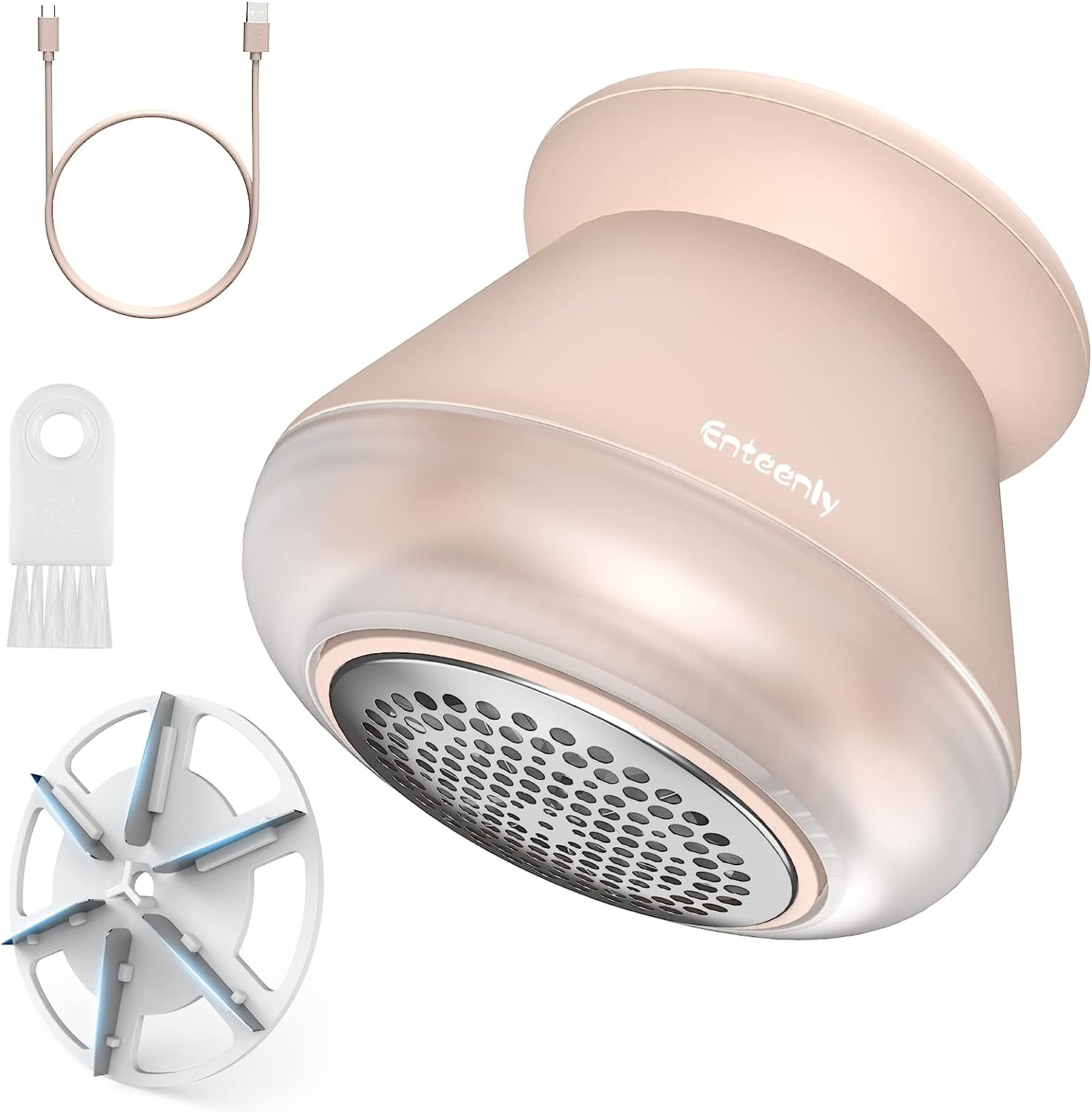 【日本代購】Enteenly 除毛球機 6刀片 充電式 ‎‎DSHJ-S-2002 粉色