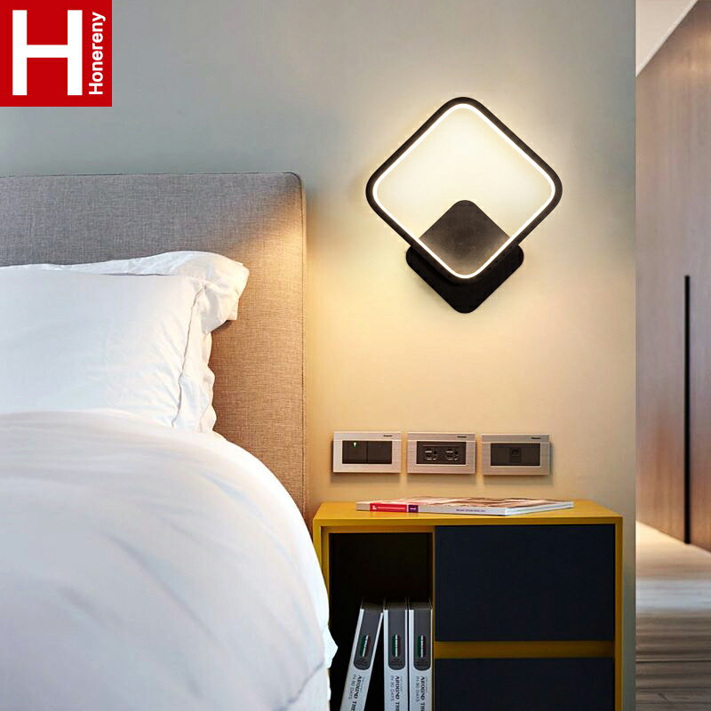 極簡壁燈創意LED圓形簡約現代北歐客廳沙發背景墻壁臥室床頭燈