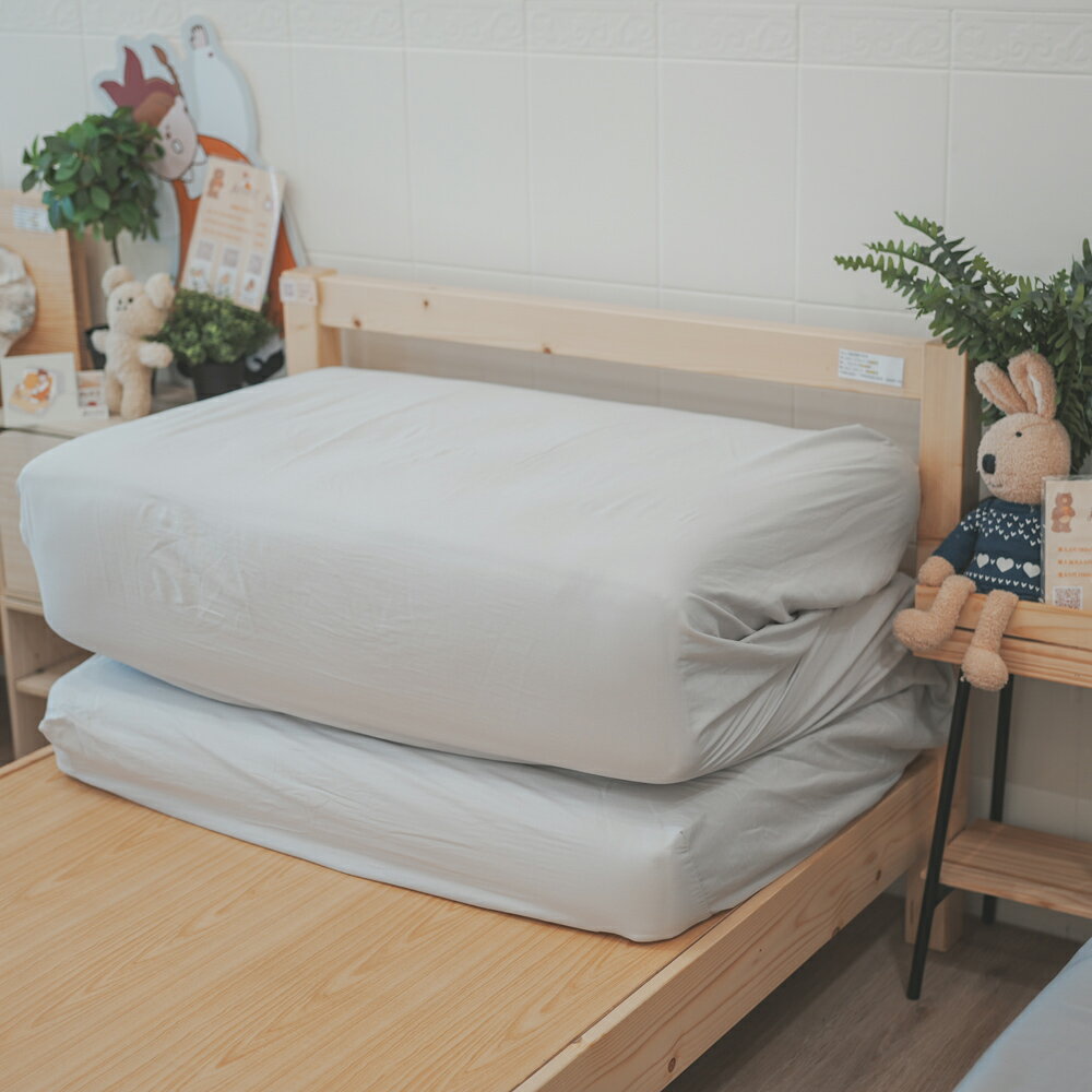 棉床本舖 泡沫慕斯 二層紗床包(不含枕頭套)高40CM 加高床墊可用 Alizzz專屬床包 薄床墊床包 100%純棉