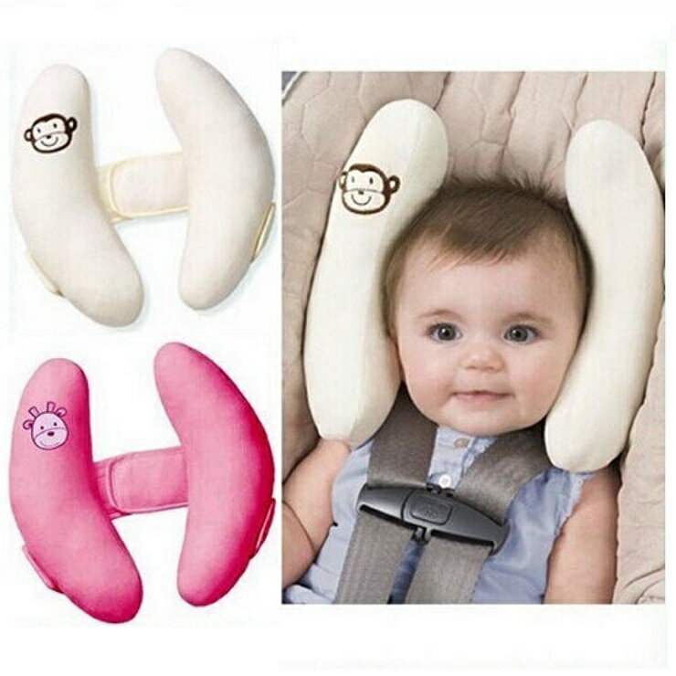 美國 Summer Infant 可調式寶寶頭部保護枕 粉/米