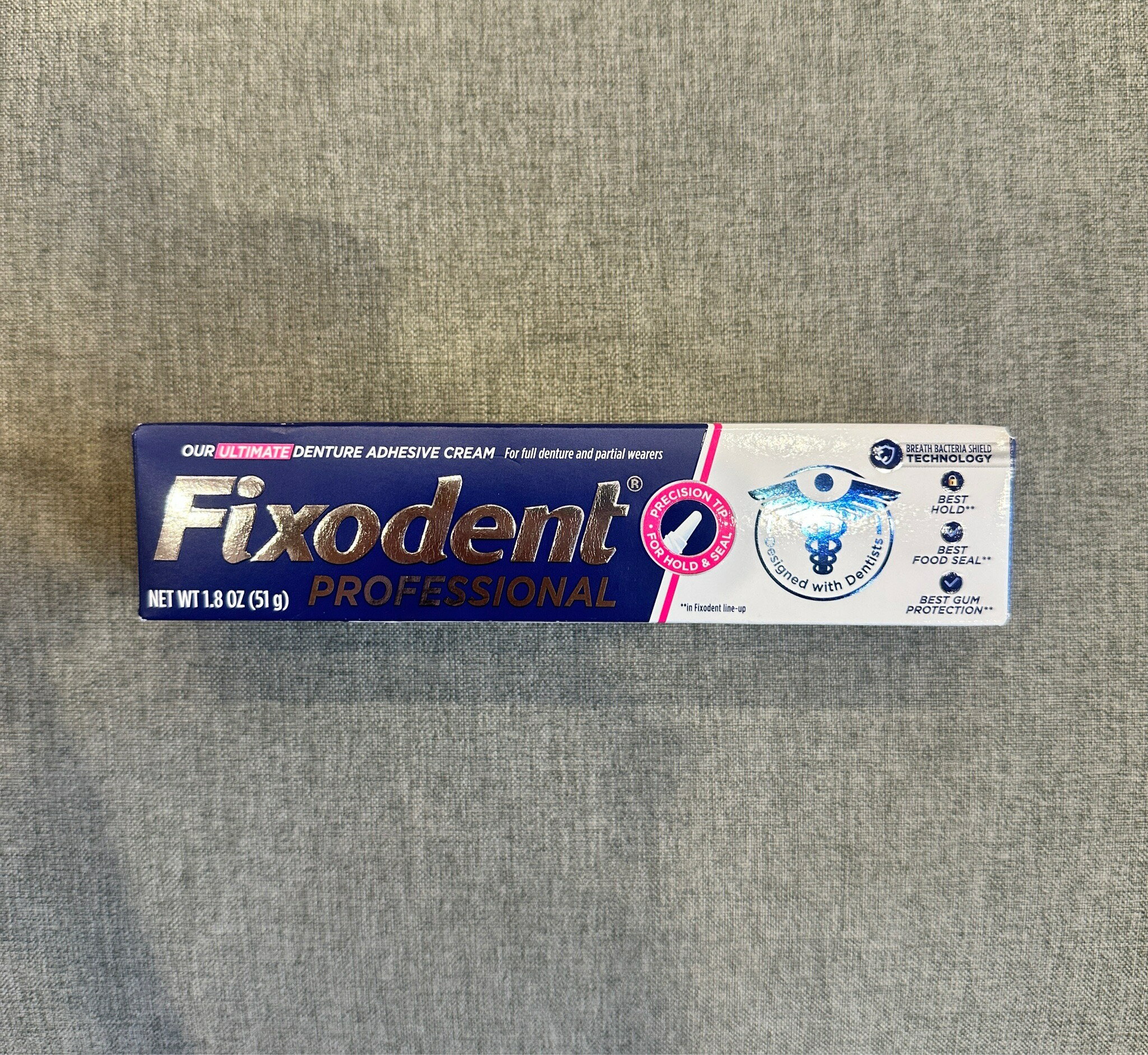 【怡家藥局】Fixodent 假牙黏著劑 假牙粘著膏 51g 假牙黏著劑