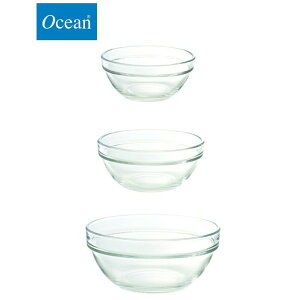 Ocean 3種尺寸 玻璃碗 可重疊 4吋 5吋 6吋 Drink eat金益合