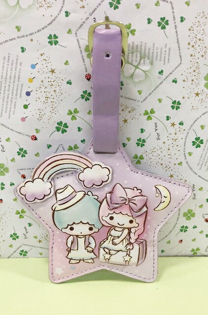 【震撼精品百貨】Little Twin Stars KiKi&LaLa 雙子星小天使 Sanrio 旅行箱吊牌-星星造型#55811 震撼日式精品百貨