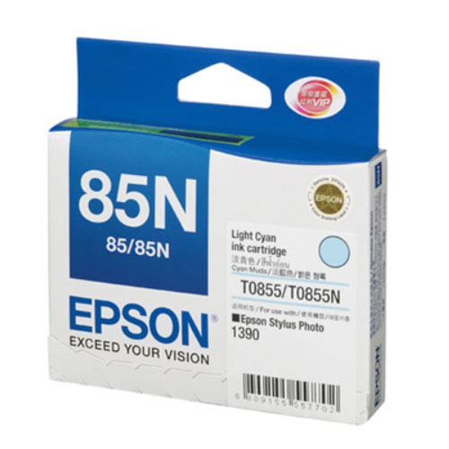 【史代新文具】愛普生EPSON T122500 (NO.85N) 淡藍色墨水匣