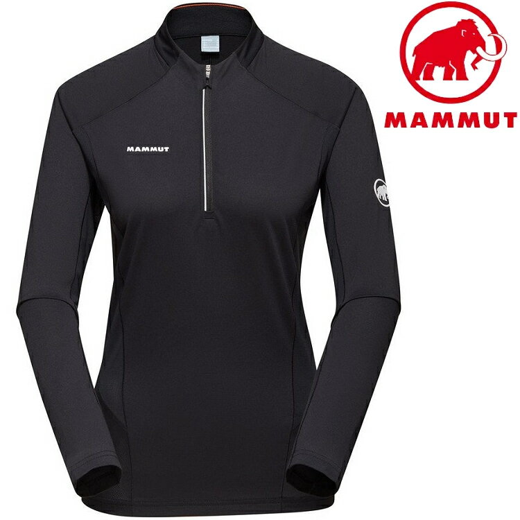 Mammut 長毛象 Aenergy FL Half Zip AF 女款 長袖半門襟排汗衣 1016-01320 0001 黑