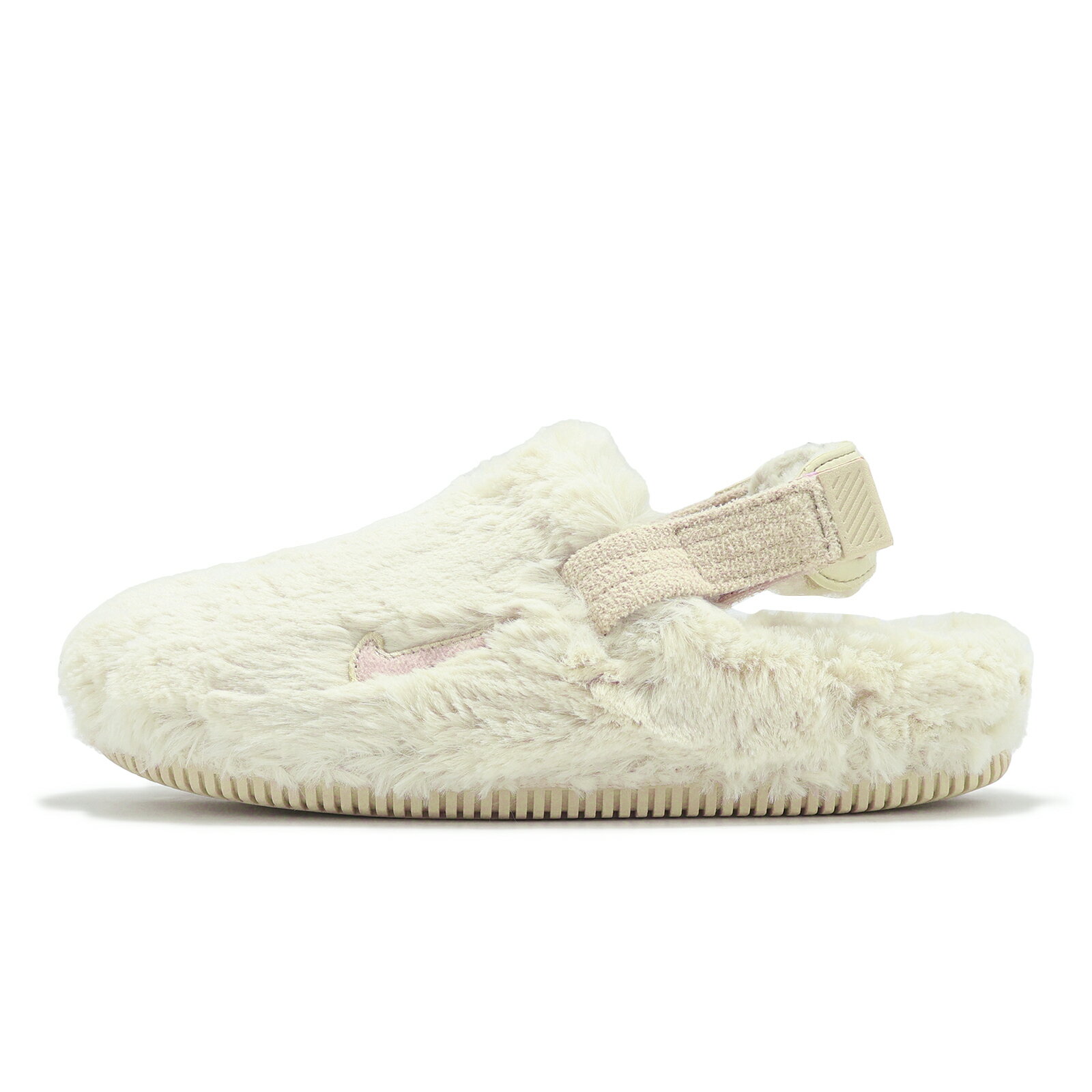 Nike 毛毛涼鞋 Wmns Calm Mule SE 女鞋 男鞋 米白 毛絨絨 穆勒涼鞋
