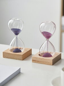 創意磁力時間沙漏家居客廳計時器擺設辦公室桌面裝飾品生日禮物小