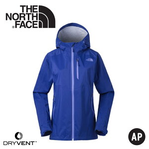 【The North Face 女 DryVent防水外套《藍》】3GIM/防水外套/衝鋒衣/防風外套/保暖外套