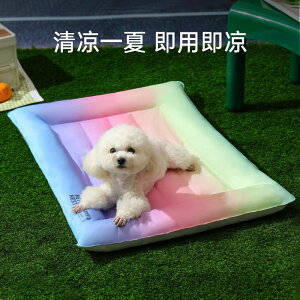 狗狗冰窩 狗墊子 夏季貓窩 狗狗涼席睡墊 用降溫涼墊 夏天冰窩 寵物用品