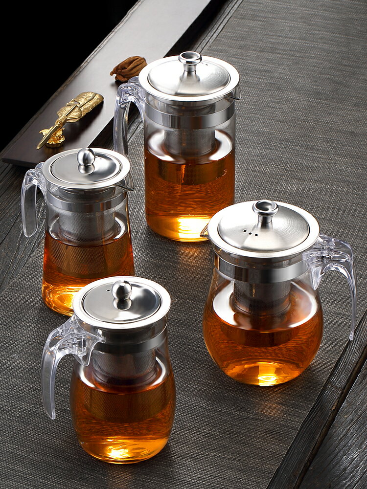 玻璃飄逸杯泡茶壺沏茶杯辦公室茶具套裝耐熱沖茶器家用過濾花茶壺
