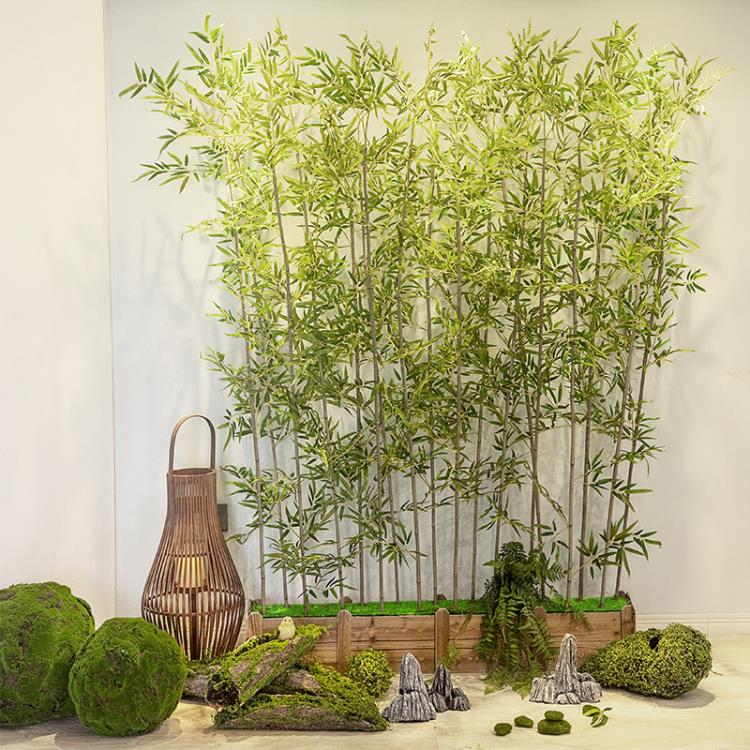 模擬竹子落地假竹子客廳新中式禪意綠植盆栽擺件大型植物裝飾盆景