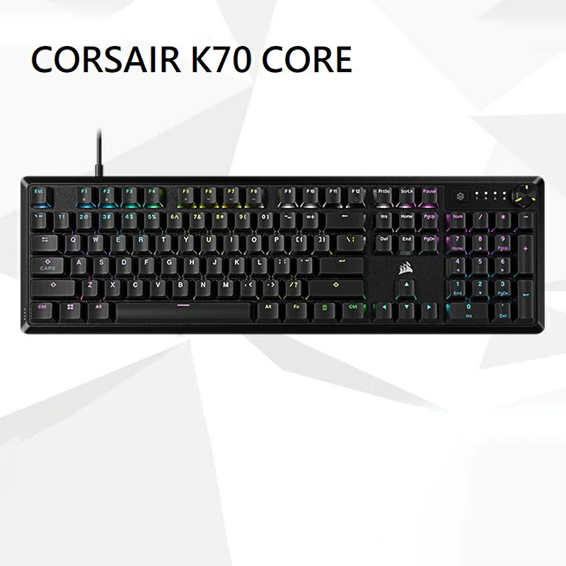【最高現折268】Corsair 海盜船 CORSAIR K70 CORE 紅軸機械式鍵盤 中文CH-910971E-TW/英文CH-910971E-TW