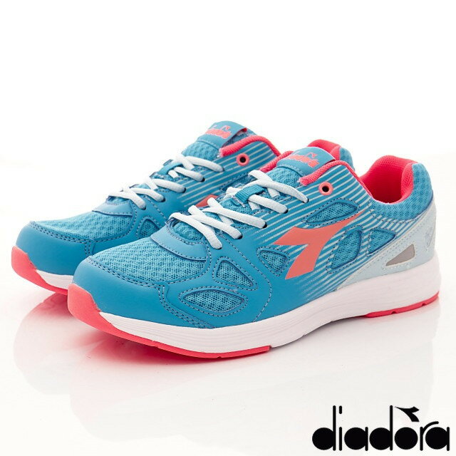 【DIADORA】輕量緩震透氣跑鞋-WR6026淺藍(女段)