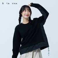 a la sha 拼接尼龍長袖上衣 a la sha 拼接尼龍長袖上衣