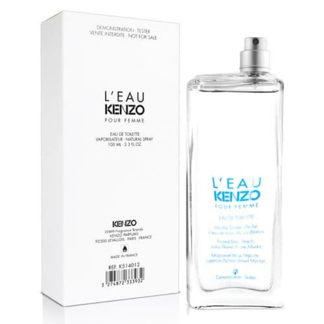 KENZO L'eau Par KENZO 水之戀 女性淡香水 100ml 環保盒TESTER無蓋｜期間限定◆秋冬迷人香氛