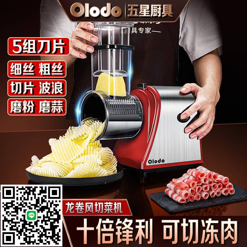 德國電動切菜機土豆刨絲切片神器商用多功能食堂全自動切絲器小型