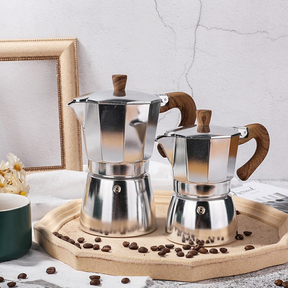 咖啡壺加厚歐式八角壺意式手衝咖啡摩卡壺冷萃取壺煮咖啡工具
