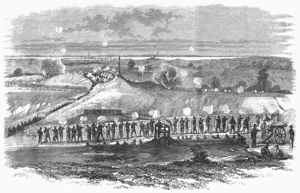 Posterazzi: Civil War Vicksburg 1863 Nview Of The Union Line During The ...