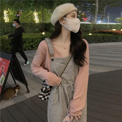 連身褲裝韓系純欲風針織衫時尚百搭慵懶風減齡工裝褲休閒闊腿褲女春裝
