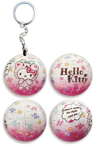 百耘圖 - Hello Kitty可愛熊熊立體球型拼圖鑰匙圈24片 HP0124315