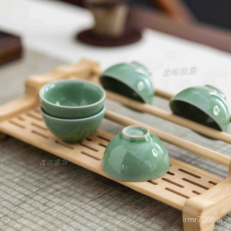 【免運 可開發票】茶具收納架 置物架 多層辦公室家用仿古室內廚房桌麵茶具杯架實木置物架收納架