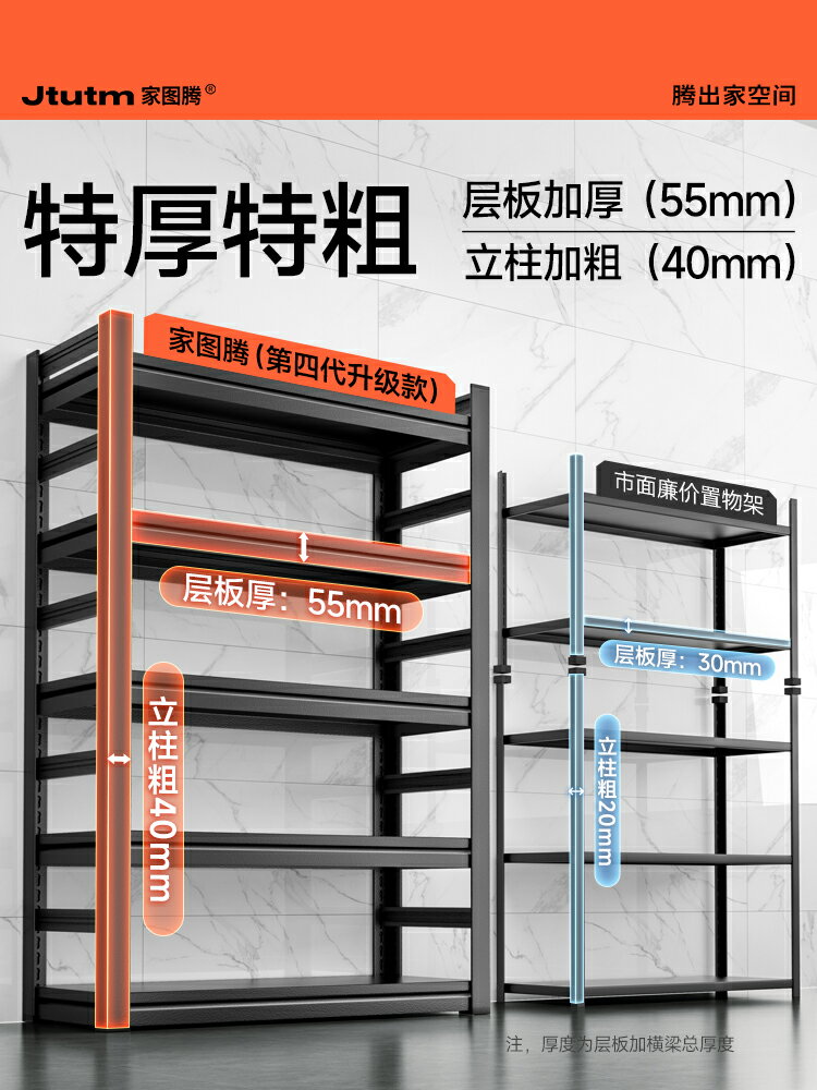 廚房置物架落地多層微波爐多功能收納架子家用烤箱鍋架儲物架貨架