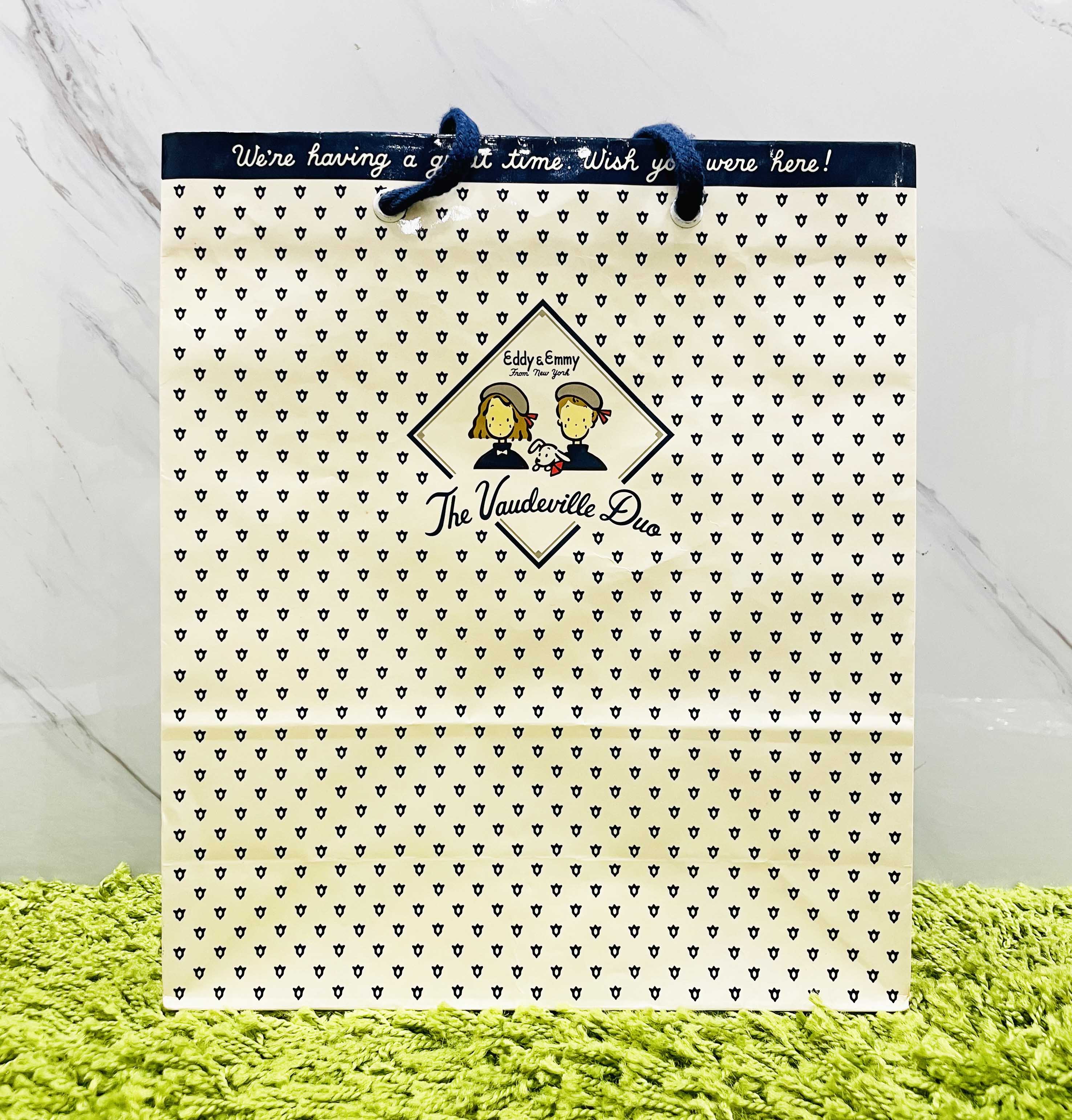 【震撼精品百貨】The Vaudeville Duo 艾帝Eddy & 艾咪Emmy~日本sanrio三麗鷗艾帝&艾咪紙袋*71333